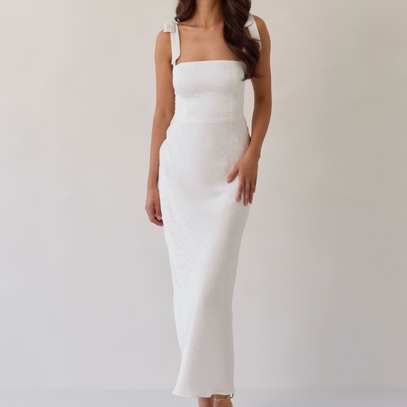 Park & Fifth Dalton Dress Size LL / White Jacquard - Picture 1 of 5